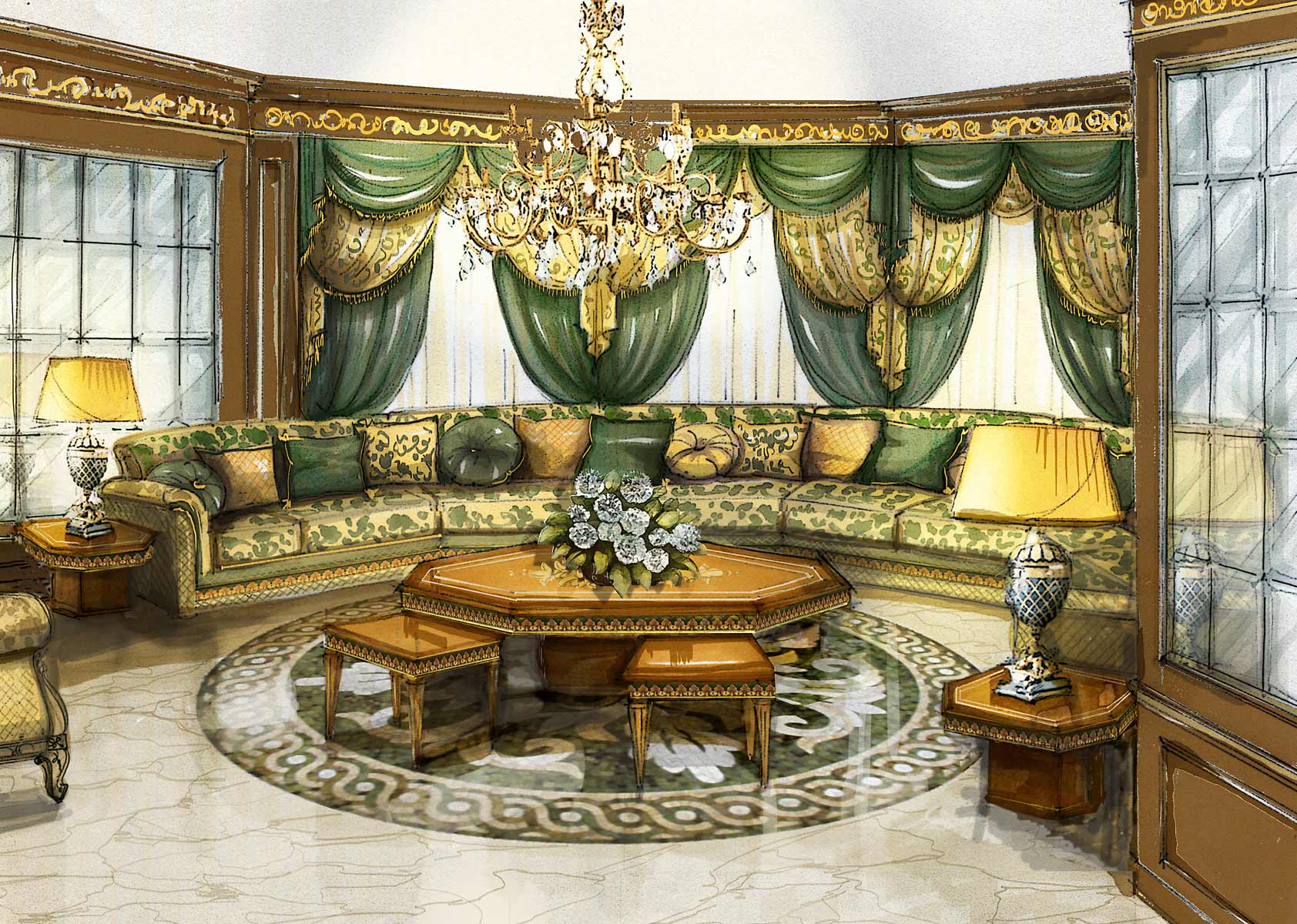 SITTING ROOM<br/>Private Villa